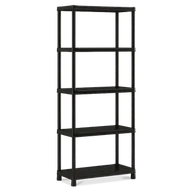 Szafy i regały magazynowe - KIS KIS PLUS 80/5 Regal 80x40x187cm, czarny - miniaturka - grafika 1