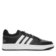 Sneakersy męskie - Sneakersy adidas Hoops 3.0 Low Classic Vintage GY5432 Czarny - miniaturka - grafika 1