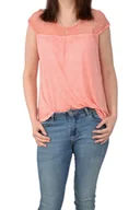 Koszulki i topy damskie - WRANGLER CORAL PEACH T-SHIRT DAMSKI - miniaturka - grafika 1