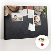 Tablice i flipcharty - Szkolna Tablica korkowa 60x40 cm, Kolorowe Pinezki, wzór Wakacje - miniaturka - grafika 1