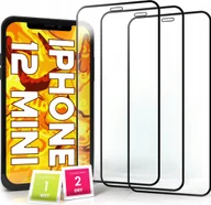 Szkła hartowane na telefon - Hello Case 3-pak SZKŁO HARTOWANE DO iPhone 12 Mini na cały ekran 9H ochronne 5D - miniaturka - grafika 1