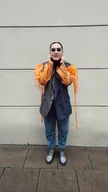 Marynarki i żakiety damskie - Marynarka Double orange - miniaturka - grafika 1