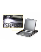 Przełączniki KVM - Aten CL1000N KVM Console LCD 19 + keyboard + touchpad 19 1U (CL1000N-AT-AG) - miniaturka - grafika 1