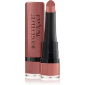 Szminki - BOURJOIS Paris Rouge Velvet The Lipstick Pomadka 2,4 g Odcień 47 Rose Brulé - miniaturka - grafika 1