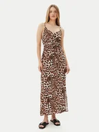 Sukienki - Vero Moda Sukienka letnia Easy 10307995 Brązowy Regular Fit - miniaturka - grafika 1