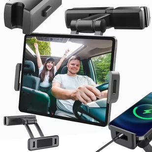 Samochodowy Uchwyt Na Zagłówek Do Telefonu Lub Tabletu Heckermann Pb-48 - Akcesoria do tabletów i e-booków - miniaturka - grafika 1