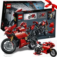 Klocki - ZESTAW KLOCKÓW LEGO TECHNIC MOTOCYKL MOTOR KLOCKI MODEL DUCATI XXL PREZENT - miniaturka - grafika 1