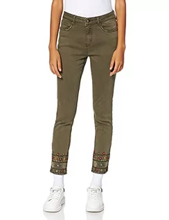 Spodnie damskie - Desigual delfos Casual Pants damskie spodnie - grafika 1