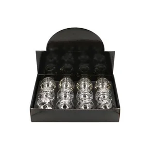 Świecznik szklany 8 cm transparentny - Świeczniki - miniaturka - grafika 1