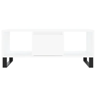 Stolik kawowy, biały 90x50x36,5 cm, materiał drewnopochodny Lumarko! - Ławy i stoliki kawowe - miniaturka - grafika 6