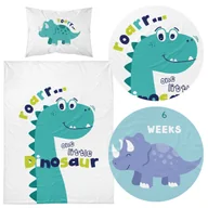 Pościel dla dzieci - Pościel 90 x 120 Bawełna Dziecięca Maya Moo 3953A - miniaturka - grafika 1