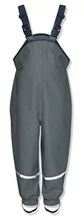 Spodnie i spodenki dla chłopców - Playshoes Unisex dziecięce spodnie błotne, podszewka tekstylna, spodnie przeciwdeszczowe, ciemnoszare, 116, ciemnoszary, 116 - grafika 1