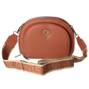 Torebka damska Listonoszka z geometrycznym paskiem różowa - Torebki damskie Torebka damska Listonoszka z geometrycznym paskiem różowa - Torebki damskie - miniaturka - grafika 1