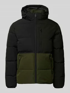 Kurtka pikowana z kieszeniami zapinanymi na zamek błyskawiczny model ‘OWEN’ - Kurtki męskie - miniaturka - grafika 1