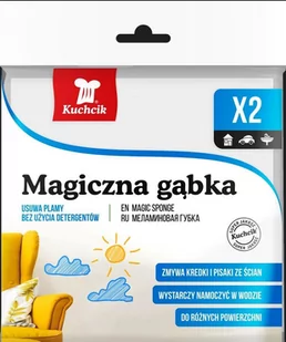 Kuchcik Magiczna Gąbka 2 Sztuki - Ściereczki, gąbki, czyściki - miniaturka - grafika 1