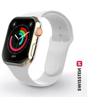 Akcesoria do smartwatchy - Swissten - Silikonowy pasek na rękę do Apple Watch 42-49 mm (biały) - miniaturka - grafika 1