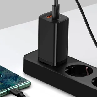 Baseus GaN2 Lite szybka ładowarka 2x USB Typ C 65 W Power Delivery 3.0 Quick Charge 4+ SCP FCP AFC biały (CCGAN2L-E02) - Ładowarki do telefonów - miniaturka - grafika 15