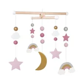 Karuzele dla niemowląt - JaBaDaBaDo Drewniane Mobile Tęcza - miniaturka - grafika 1