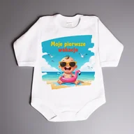 Body - Moje pierwsze wakacje - body niemowlęce - miniaturka - grafika 1