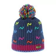 Czapki dla dzieci - Dziecięca czapka z pomponem Viking Elis Kids tourquise - ONE SIZE - miniaturka - grafika 1