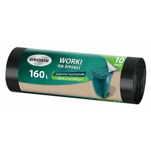 Grosik worki na odpady LD 160L/10szt. b. grube - Worki na śmieci - miniaturka - grafika 1