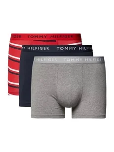 Tommy Hilfiger Bokserki Męskie 3P Trunk Print Red/Gray/Navy Um0Um02325 0Ah S - Majtki męskie - miniaturka - grafika 1