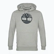 Bluzy męskie - Bluza męska Timberland Tree Logo Hoodie medium grey heather - miniaturka - grafika 1