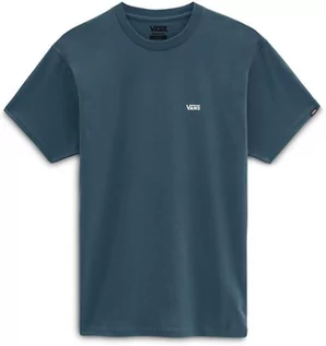 Koszulki męskie - t-shirt męski VANS LEFT CHEST LOGO TEE Vans Teal/White - grafika 1