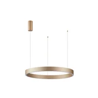 Lampy sufitowe - Złote koło LED ⌀60 PND-56215-060RPP-GD-3KS4K-TRDIMM z serii BRASCO DOWN - miniaturka - grafika 1