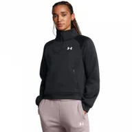 Bluzy damskie - Damska bluza treningowa Under Armour UA Armour Fleece Pro Zip - czarna - miniaturka - grafika 1