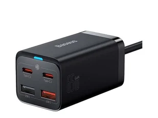 BASEUS Ładowarka sieciowa GaN3 Pro 2x USB-C 2x USB-A 65W CCGP040101 - Ładowarki do telefonów - miniaturka - grafika 1