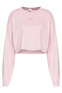 Bluzy damskie - Bluza damska Reebok CL Wide krótka różowa S - miniaturka - grafika 1