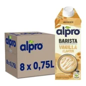 Napoje roślinne - Alpro Barista Napój owsiano-sojowy Wanilia zgrzewka 8 x 750 ml - miniaturka - grafika 1