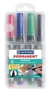 Markery permanentne - Centropen Marker 8816/8516 4szt CENTROPE ścięta - miniaturka - grafika 1