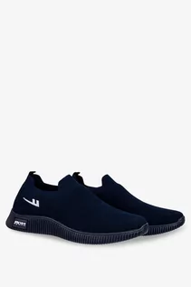 Slip on męskie - Granatowe buty sportowe slip on Casu 22-3-22-N - grafika 1