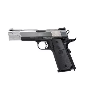 Pistolet 6mm Cybergun Colt 1911 Ported Gaz Silver Slide Black Lower - Amunicja i osprzęt ASG - miniaturka - grafika 1