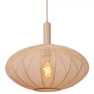Lampy sufitowe - Naturalna lampa wisząca Corina 03447/52/38 Lucide tkanina beżowa - miniaturka - grafika 1