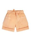 Spodenki damskie - Guess Szorty materiałowe J3GD03 WE8R0 Pomarańczowy Relaxed Fit - miniaturka - grafika 1