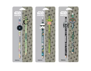 PATIO, Ołówki z gumową nakładką Disney Fashion Mandalorian, 2 szt. - Ołówki - miniaturka - grafika 1