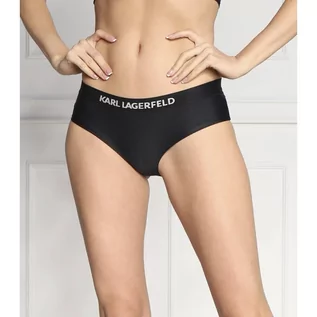 Stroje kąpielowe - Karl Lagerfeld Dół od bikini hipster elastic - grafika 1