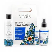 Płyny micelarne - VIANEK Zestaw do twarzy Nawilżający (tonik-mgiełka, 150ml + krem pod oczy, 15ml + płyn micelarny, 200ml) - miniaturka - grafika 1