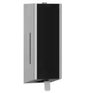 Dozowniki papieru i mydła dla firm - Dozownik do mydła w płynie 800 ml KWC Exos, stal kolor czarny - miniaturka - grafika 1