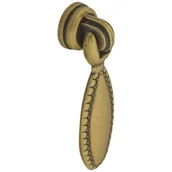 Zawiasy, okucia i inne akcesoria - Kołatka meblowa patyna/mosiądz KR 3105 - miniaturka - grafika 1