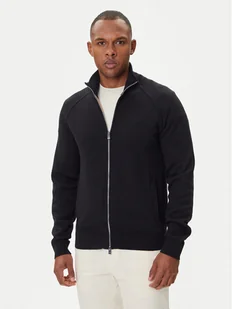 BOSS Kardigan H-Idino 50543150 Czarny Regular Fit - Swetry męskie - miniaturka - grafika 1