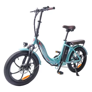 FAFREES F20 Pro Electric Bike 20 Inch Folding Frame E-bike 7-Speed Gears With Removable 18AH Lithium Battery - Blue - Rowery elektryczne - miniaturka - grafika 3