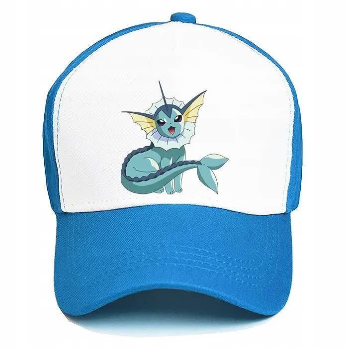 Czapka Niebieska Daszek Na Wiosnę VAPOREON Wzory