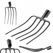 Grabie i motyki - KADAX Widły 5-Zębne Gospodarcze Ogrodowe Do Siana Obornika Stalowe Bez Trzonka - miniaturka - grafika 1