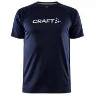 Koszulki sportowe męskie - Koszulka męska Craft CORE Unify Logo Rozmiar: XL / Kolor: niebieski - miniaturka - grafika 1
