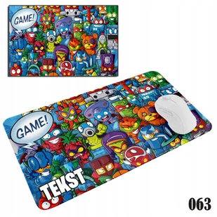 PODKŁADKA POD MYSZKĘ MYSZ WZORY DO WYBORU - SUPER ZINGS GRY BAJKI 29x36cm - Podkładki pod mysz - miniaturka - grafika 1