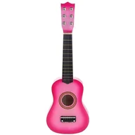 Zabawki interaktywne dla dzieci - Gitara Drewniana Klasyczna 6-Strunowa Kostka - miniaturka - grafika 1